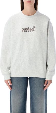 Carhartt Work in Progress W Wiptopia Script Sweatshirt - Dames - Sweatshirts - Grijs - S - Katoen - Hoodies & sweatvesten