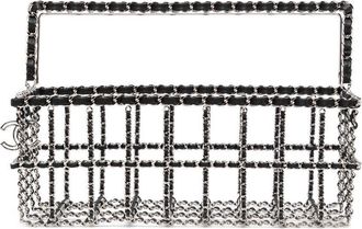 Chanel 2014 Shopping Basket bag - women - stainless steel/Leather - One Size - Black