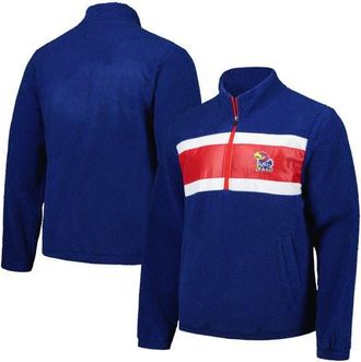 G-III Sports by Carl Banks Mens G-III Sports by Carl Banks Navy Kansas Jayhawks Pinch Runner Half-Zip Top at Nordstrom, Size Large
