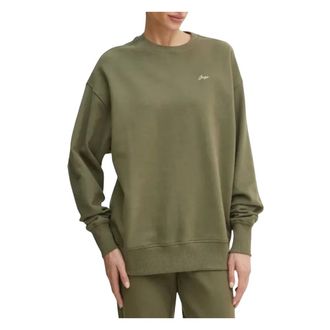 HUGO BOSS Hoodies & sweatvesten, Dames, Groen, S, Katoen, Sweatshirt