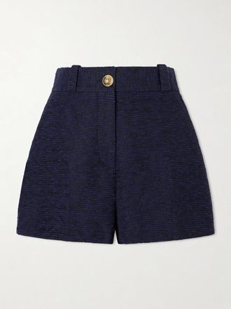 Blaz&eacute; Milano Shorts In Tweed Di Misto Cotone Esense Teke - Blu