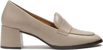 Kazar Klassieke leren pumps in taupe kleur - Dames - Pumps - Beige - 36 EU - Leer - Schoenen