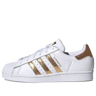 adidas (WMNS) adidas Superstar White Gold Sequins G55658