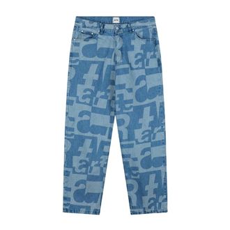 Arte Loose-fit Jeans, male, Blue, Size: W32 Denim Allover Pants Raw Denim