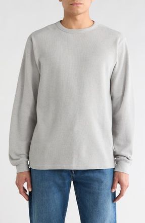 Roark Well Worn Cotton Blend Thermal Sweatshirt in Heather Grey at Nordstrom, Size Xx-Large
