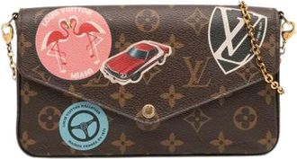 Louis Vuitton Pre-owned Cross Body Bags, female, Brown, Size: ONE SIZE Pre-owned Fabric Crossbody Bag