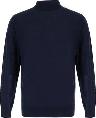 KANGRA Maglione Dolcevita in Lana - - Knitwear - Uomo - Blu - M
