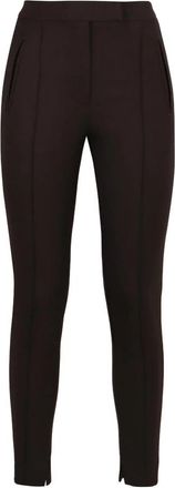 PT01 Tailored Cropped Broeken - Dames - Vrijetijds broeken - Bruin - S - Leer - Broeken