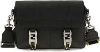 Fendi Baguette Messenger Bag - Heren - Tassen - Zwart - Maat: ONE Size