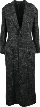 Yohji Yamamoto Jassen, Dames, Veelkleurig, L, Wol, Cappotto
