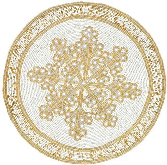 Tiramisu Gilded Snowflake Placemat