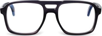 Cutler and Gross Occhiali con montatura stile pilota - Nero