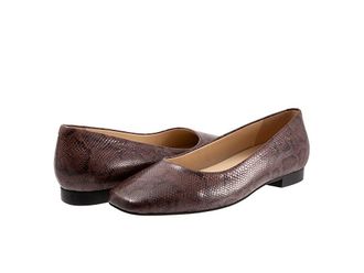 Trotters Honor Womens Shoes Dark Brown Snake : 5.5 M (B), Leather