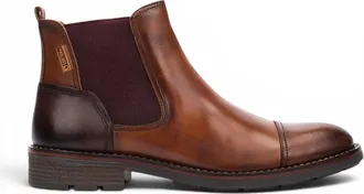 Pikolinos Pikolinos Mens Brown Leather Zip Chelsea Ankle Boots - York