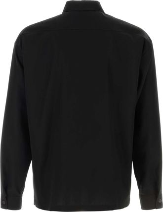 Prada Mens Cotton Shirt Black