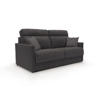 Divani.Store Divani.store - Margot Sof&aacute; Cama Convertible En Tela Suave Impermeable 196 Cm (mat. 160x197) Negro