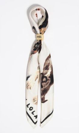 Bimba & Lola Dog scarf charm in Off White at Nordstrom