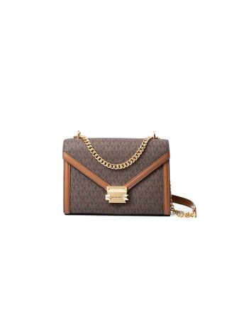 Michael Kors Whitney Medium Chain Flap Bruin