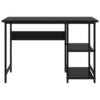 Berkfield Home Modern Computer Desk Black 105x55x72 cm MDF & Metal | Size: 105 x 55 x 72 cm