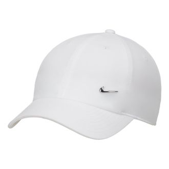 Nike Dri-FIT Club Metall-Swoosh Logo Cap White FB5372-100