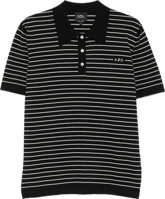 A.P.C. A. p.c. Striped Short-sleeve Polo Shirt