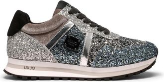 Liu Jo Glitter Zilveren Sneakers - Dames - Sneakers - Grijs - 36 EU - Schoenen