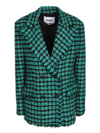 Women's Msgm Tweed Blazers - up to −60% | Stylight