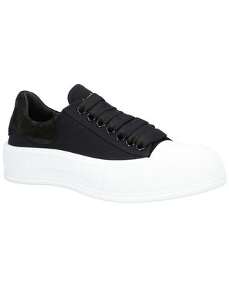 Alexander McQueen Alexander Mcqueen Womens Canvas Plimsoll, Never Worn (Authentic Pre-Loved)