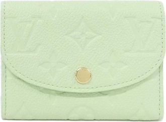 Louis Vuitton Green Green Tea Leather Coin Purse/Coin Case (Pre-Owned)