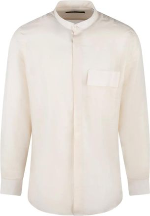 low brand Kraagloos overhemd - Beige
