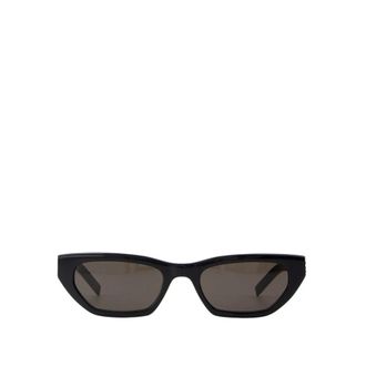 Saint Laurent Sunglasses, unisex, Black, Size: 54 MM Black Acetate Sunglasses - SL M126