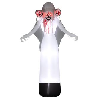 OUTSUNNY 8.9FT Tall Halloween Inflatable Three-Head Witch Ghost Decoration | TJ Hughes Multi