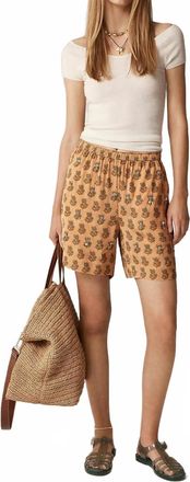 J.crew Stratus Embellished Printed Shorts In Tan