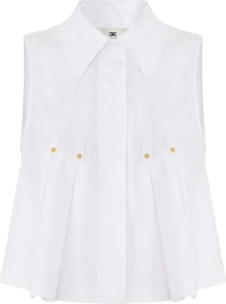 Elisabetta Franchi Shirts - Dames - Overhemden - Wit - XS - Overhemden