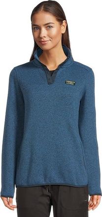 L.L.Bean Sweater Fleece Pullover Womens Clothing Deep Glacier Blue : XL, Polyester/Jersey/Fleece