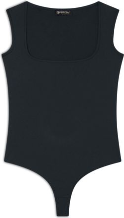 Freddy Body FREDDY Body S25WTWY17, Damen, Gr. L, EURO, blau (schwarz sapphire), Obermaterial: 73% Polyamid PA. 27% Elasthan EL., Bodys Body