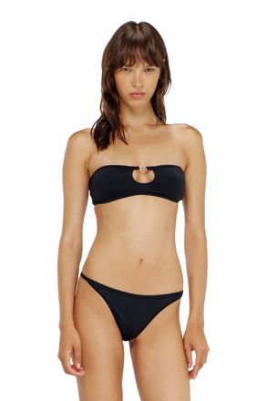 Diesel Bandeau bra in with metal Oval D - Bras - Woman - Black