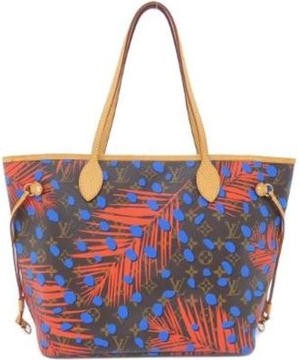 Louis Vuitton Pre-owned Neverfull Monogram Summer Jungle Dot Bag - Dames - Vintage Shopper - Veelkleurig - ONE Size - Denim - Vintage