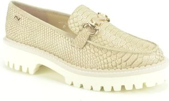 Nathan-Baume Beige/Goud Moccasin Schoenen - Dames - Loafers - Geel - 41 EU - Schoenen