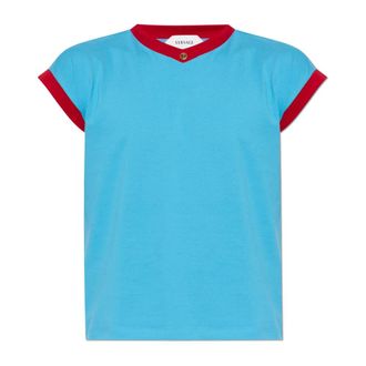 Versace T-Shirts, male, Blue, Size: L Sleeveless T-shirt