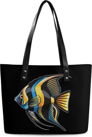 Generic Freshwaters Angelfish Tote Bags for Women Cute Shoulder Purses Handbags