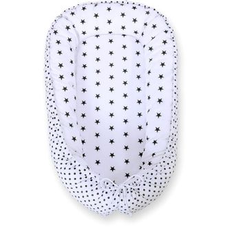 OEM Capullo Para Beb&eacute;, Doble Cara, Parque Infantil, Arrullo, Premium Bobono - Estrellas/lunares Negros