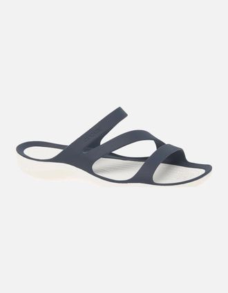 Crocs Womens Swiftwater Womens Casual Sandals - Navy/Multi - Size: 3