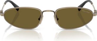 Miu Miu Sunglasses Mua52 S 26 C09 Z Gold/Dark Brown Women