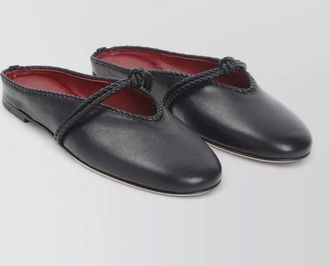 Bottega Veneta leather open-back mary jane mules
