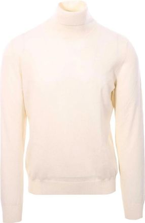 Paolo Fiorillo Caclista M/L Turtleneck - Heren - Coltruien - Wit - 2XL - Wol - Truien & Vesten