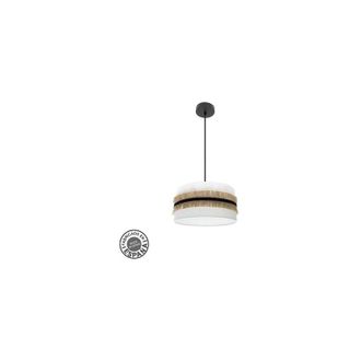 Fabrilamp Colgante Modelo Angola Blanco 40 Cm Con Pantalla