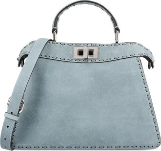 Fendi Borsa tote Peekaboo ISeeU piccola - Blu
