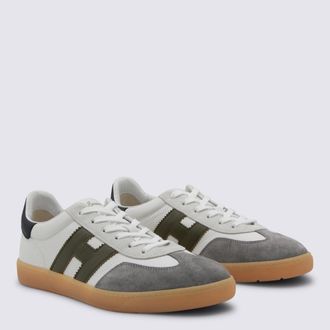 Hogan Colorblock Leather Sneaker - Cream