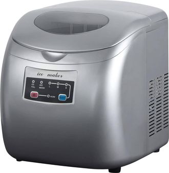 Woltu Woltu Fabbricatore Di Ghiaccio. Macchina Cubetti Del Ghiaccio 120w 2.8 L Argento